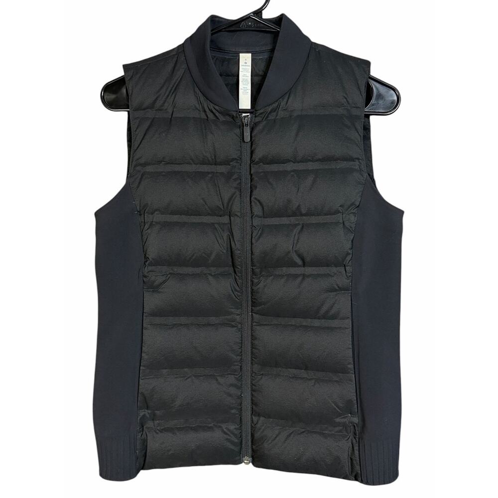 Lululemon Down and Around Black Vest Women's 8 - Picture 2 of 8